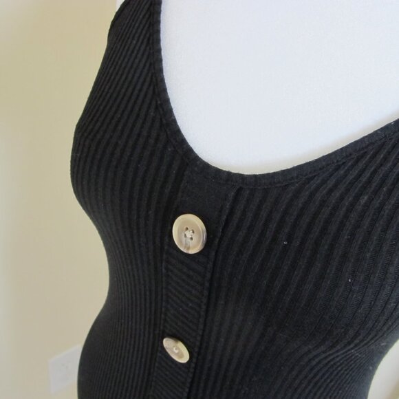 Women's Express Sleeveless Black Buttoned Tank Dress Size XS EUC - Picture 4 of 6